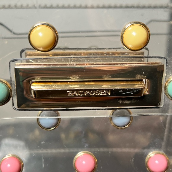 DESIGNER ZAC POSEN CLEAR BAG!RARE FIND! Very cutesy very demure - Picture 6 of 6